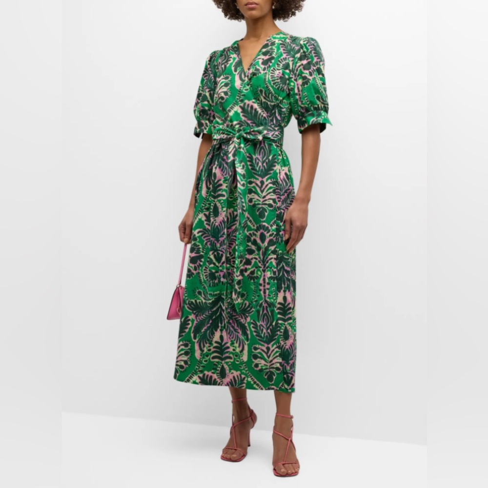 NWT MARIE OLIVER Rita Wrap Dress, Palm Beach Size XS
